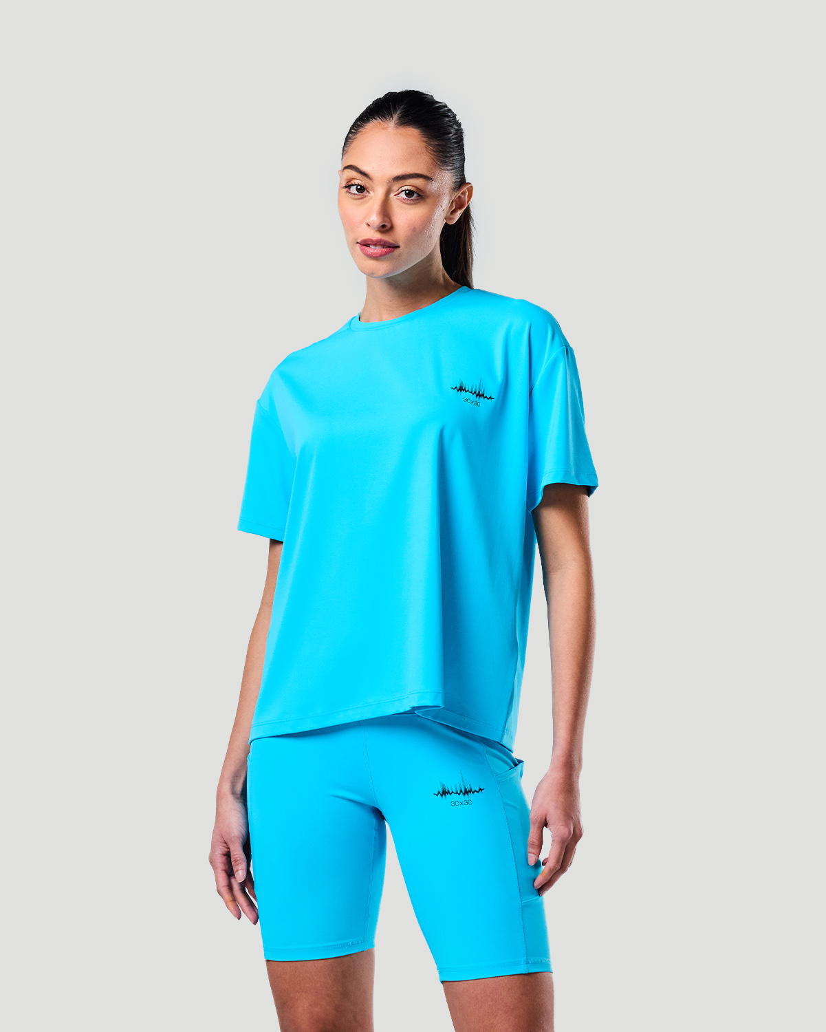 Boxy T-shirt - Blue Atoll image number 4