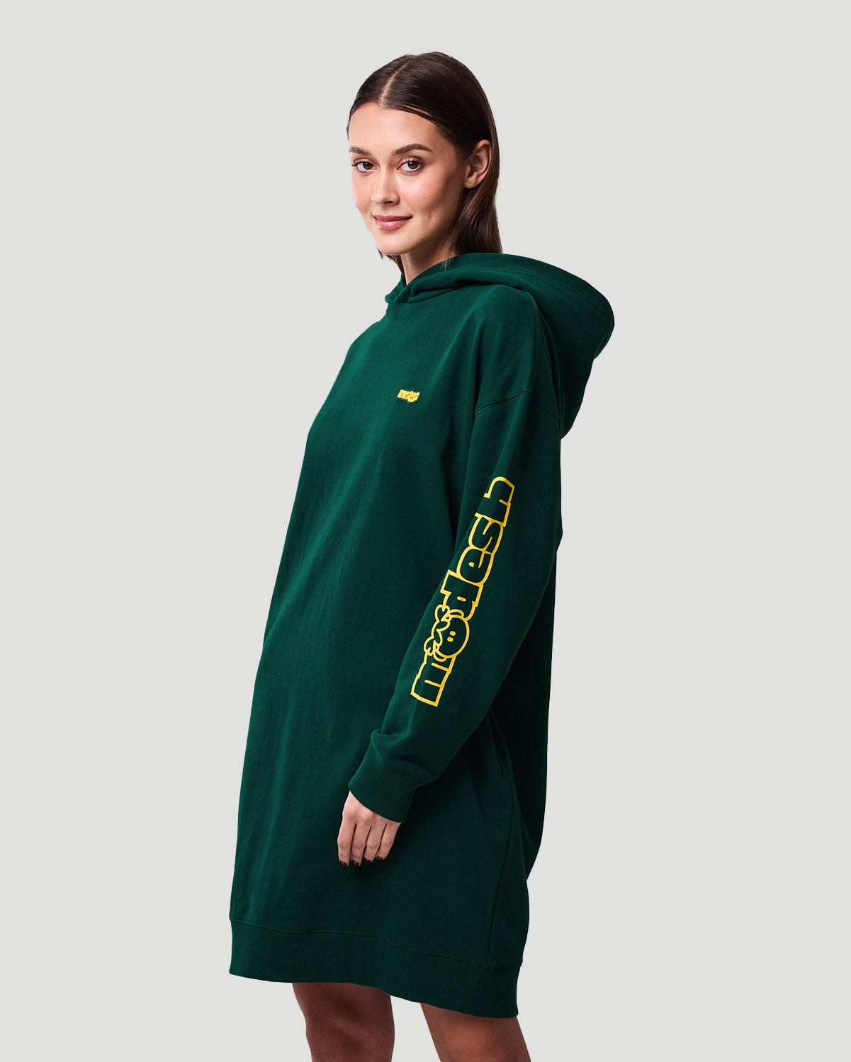 Women&rsquo;s Hoodie Dress - Evergreen image number 3