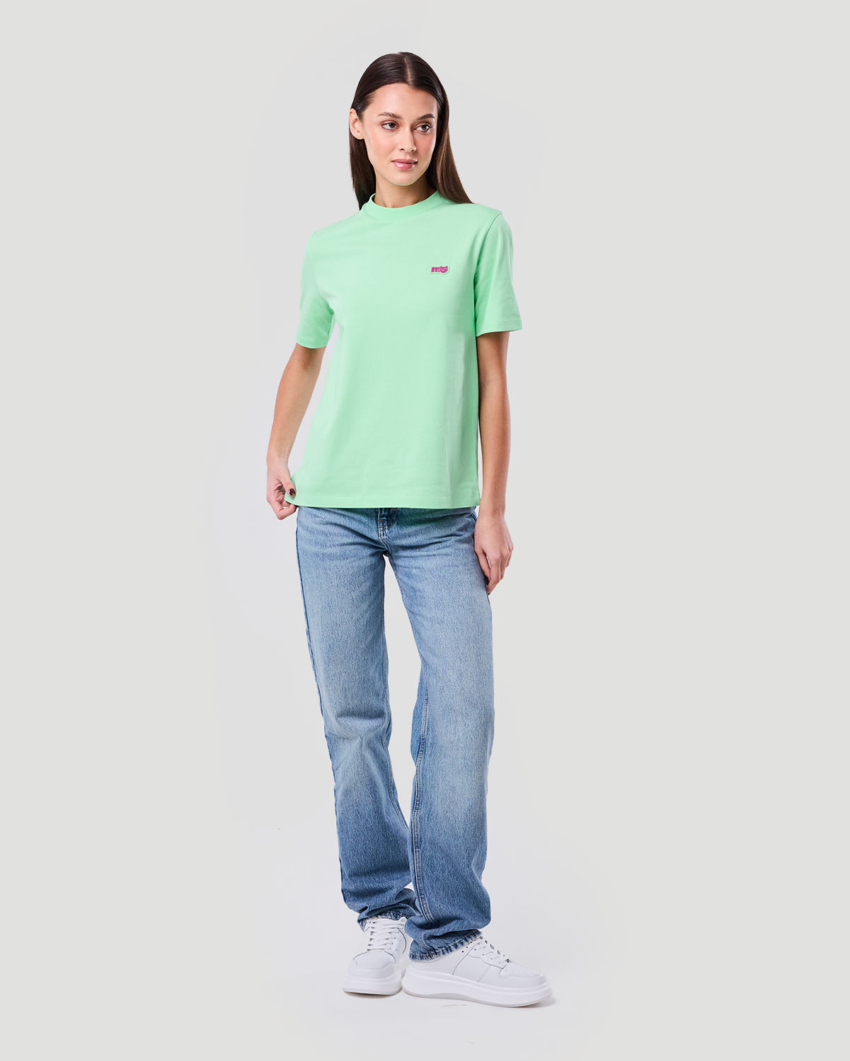 Women's Basic T-shirt - Green Ash image number 1