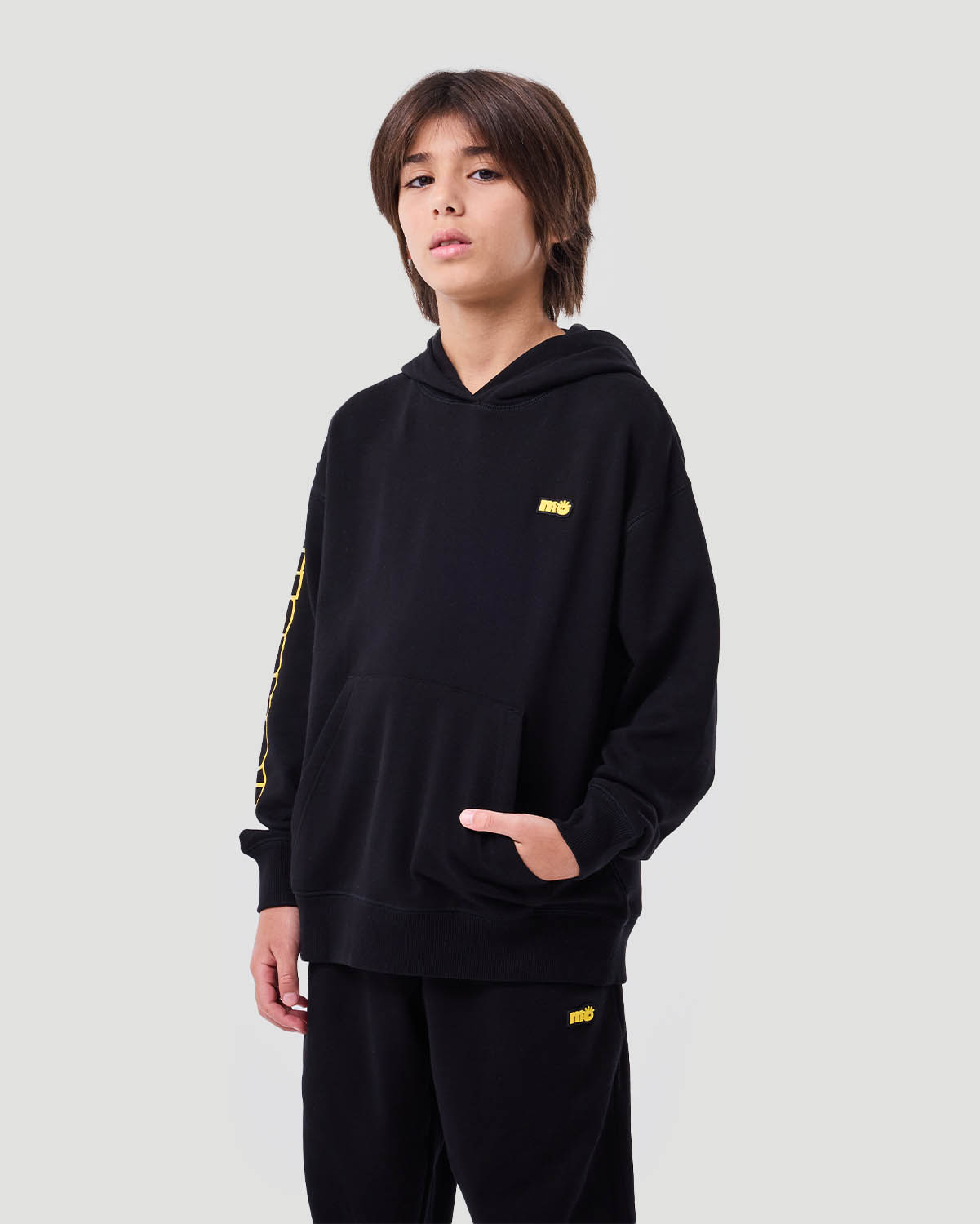 Boy's Hoodie - Jet Black image number 2