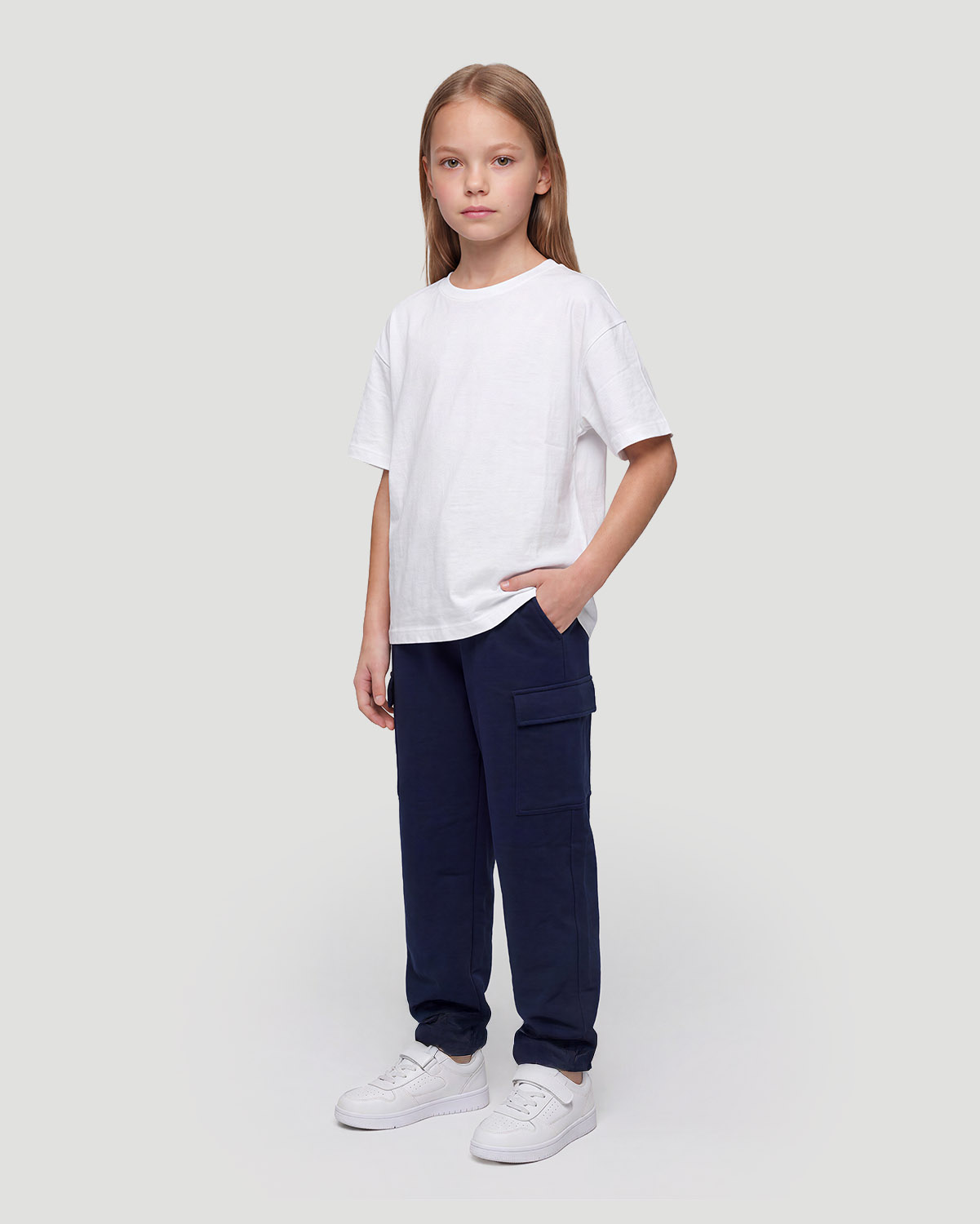 Girls Crew neck T-shirt - White image number 2