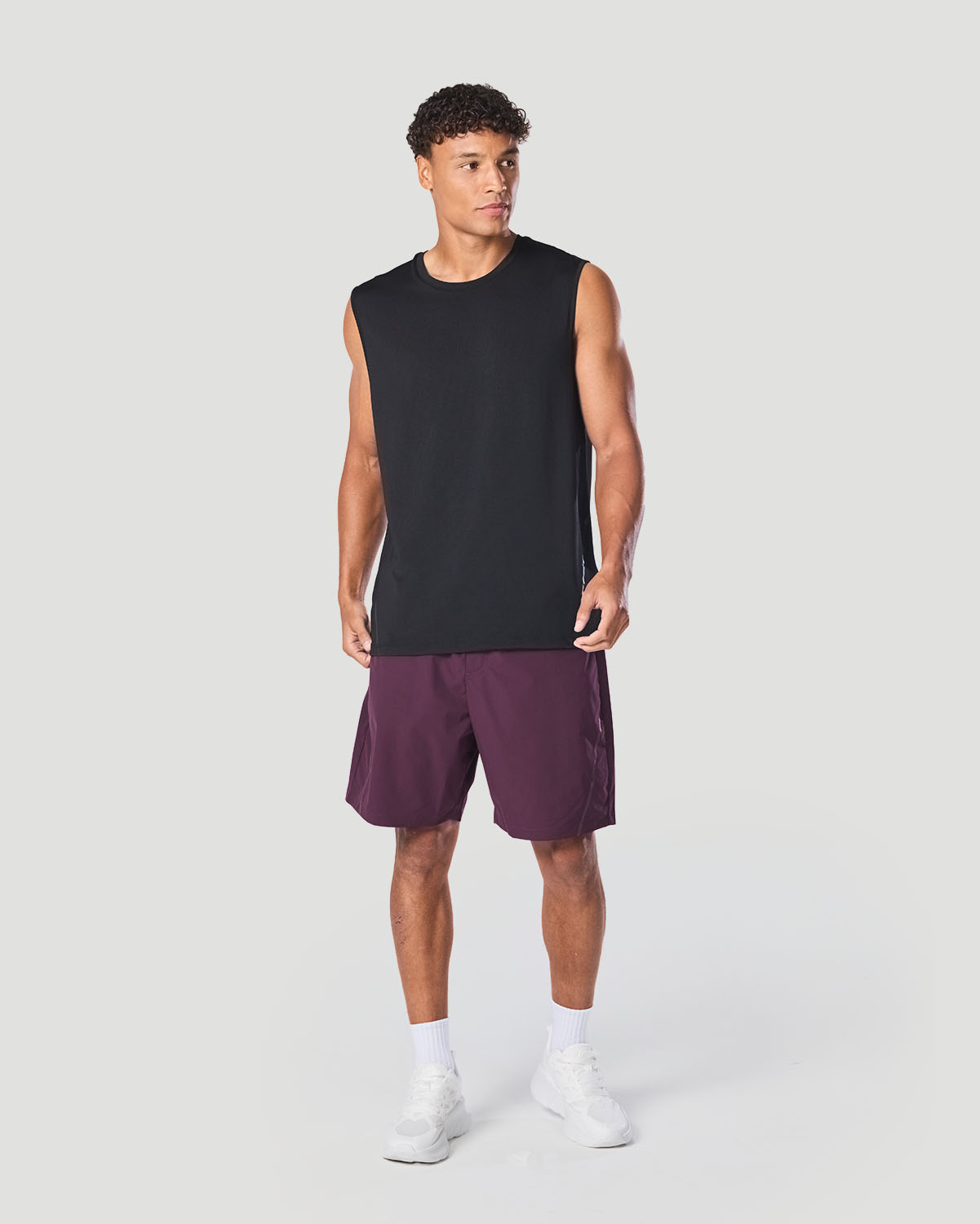 Men's Sleeveless T-Shirt - Jet Black image number 4