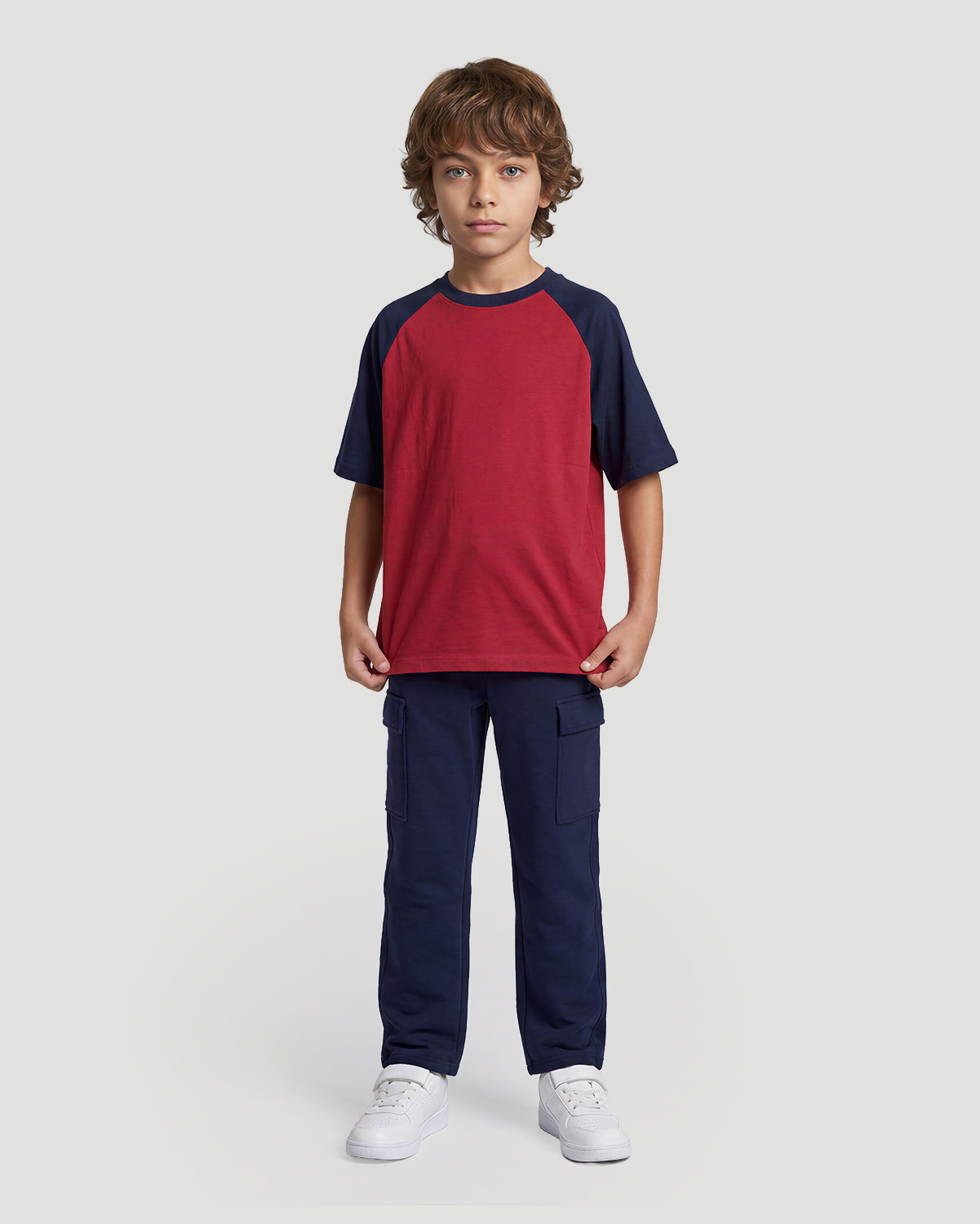 Boys Raglan T-shirt - Savvy Red image number 2