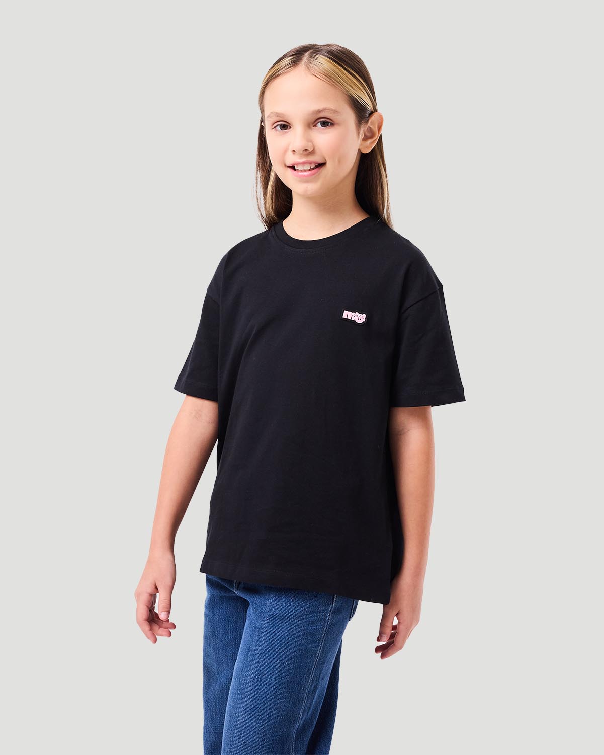 Girl's T-shirt - Jet Black image number 2