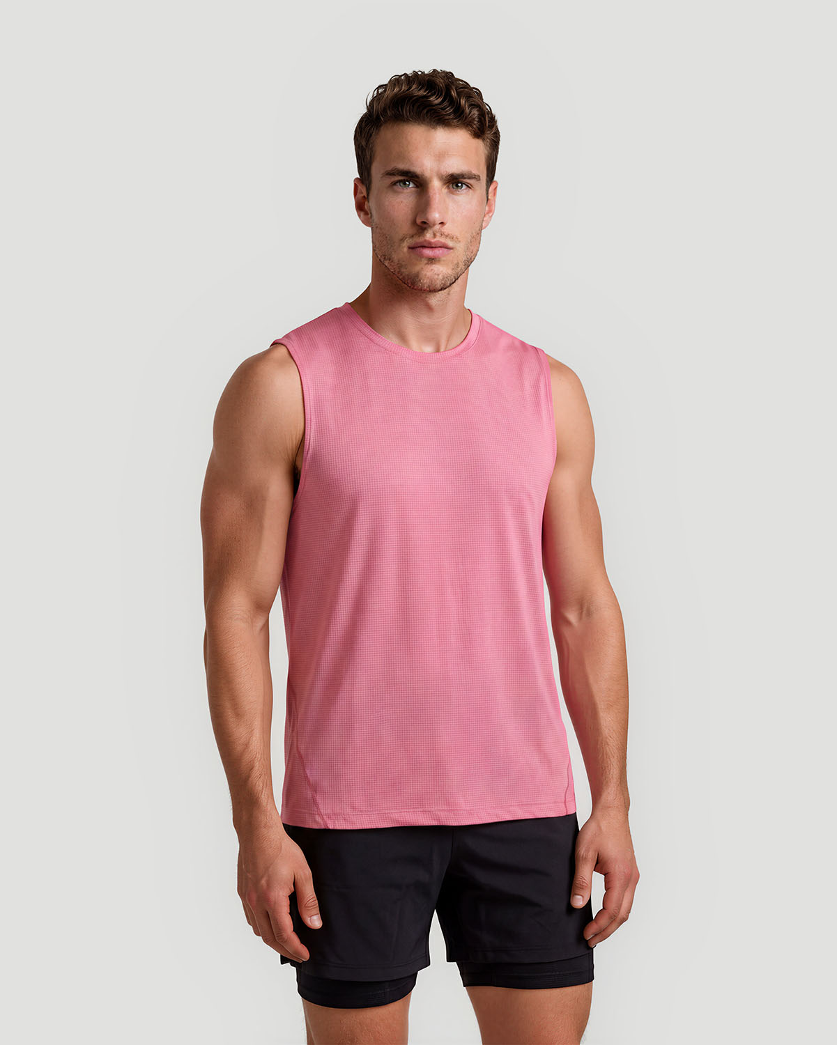 Men's Sleeveless T-Shirt - Cashmere Rose image number 0