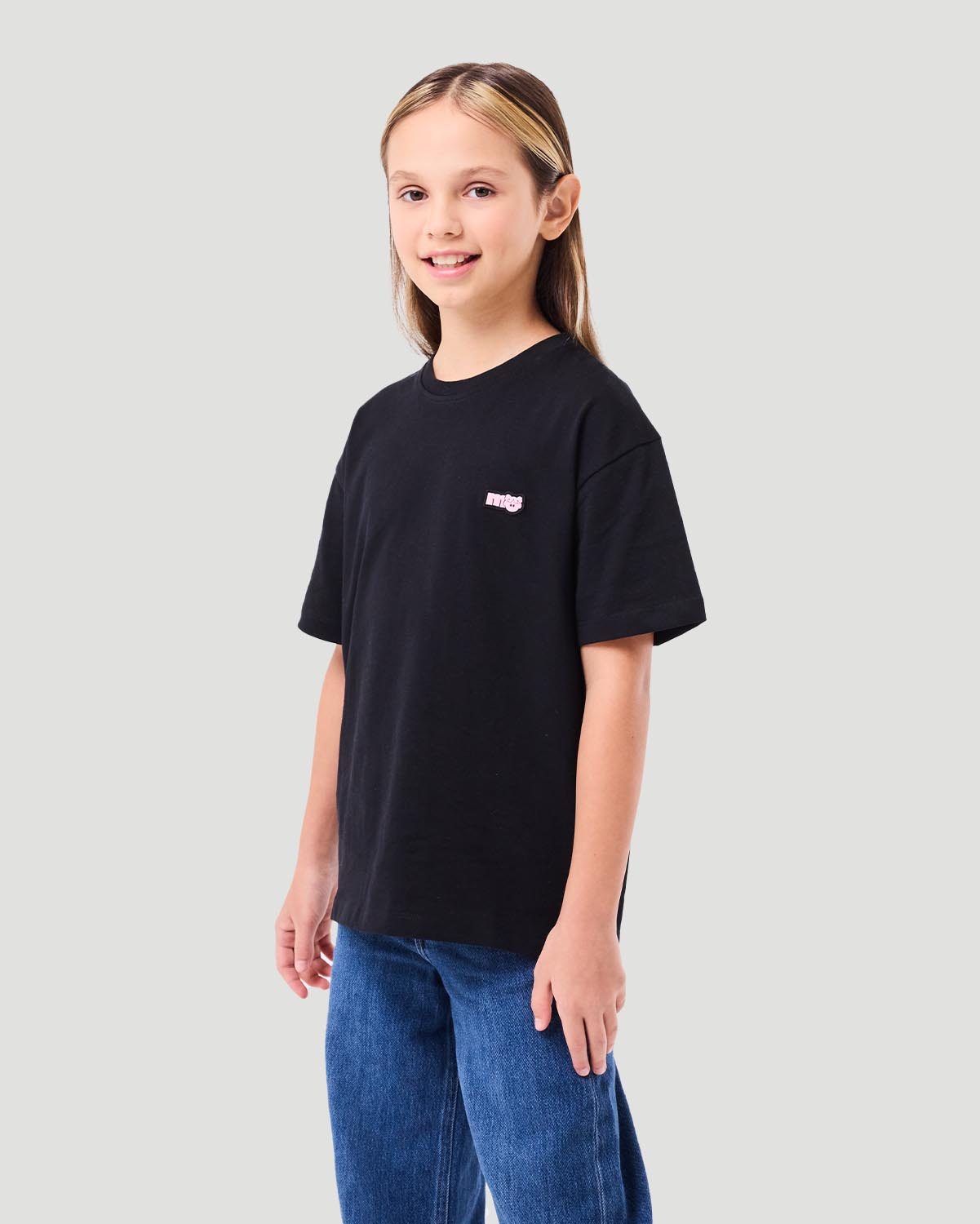 Girl's T-shirt - Jet Black image number 3