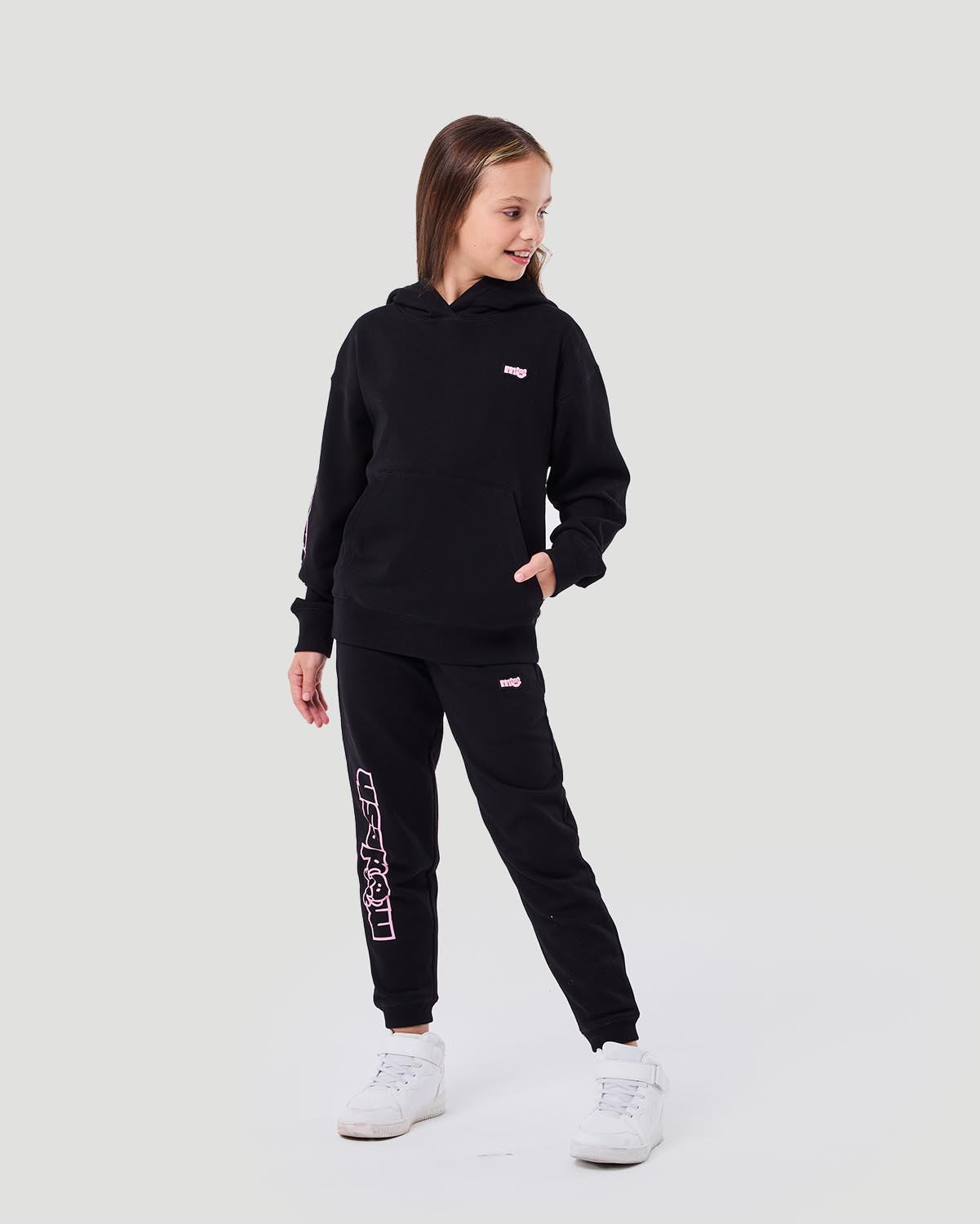 Girl's Hoodie - Jet Black image number 1