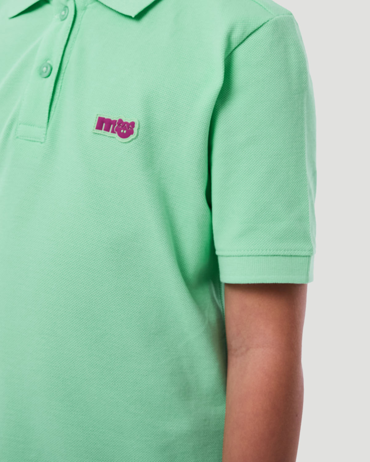 Girl's Polo T-shirt - Green Ash image number 4
