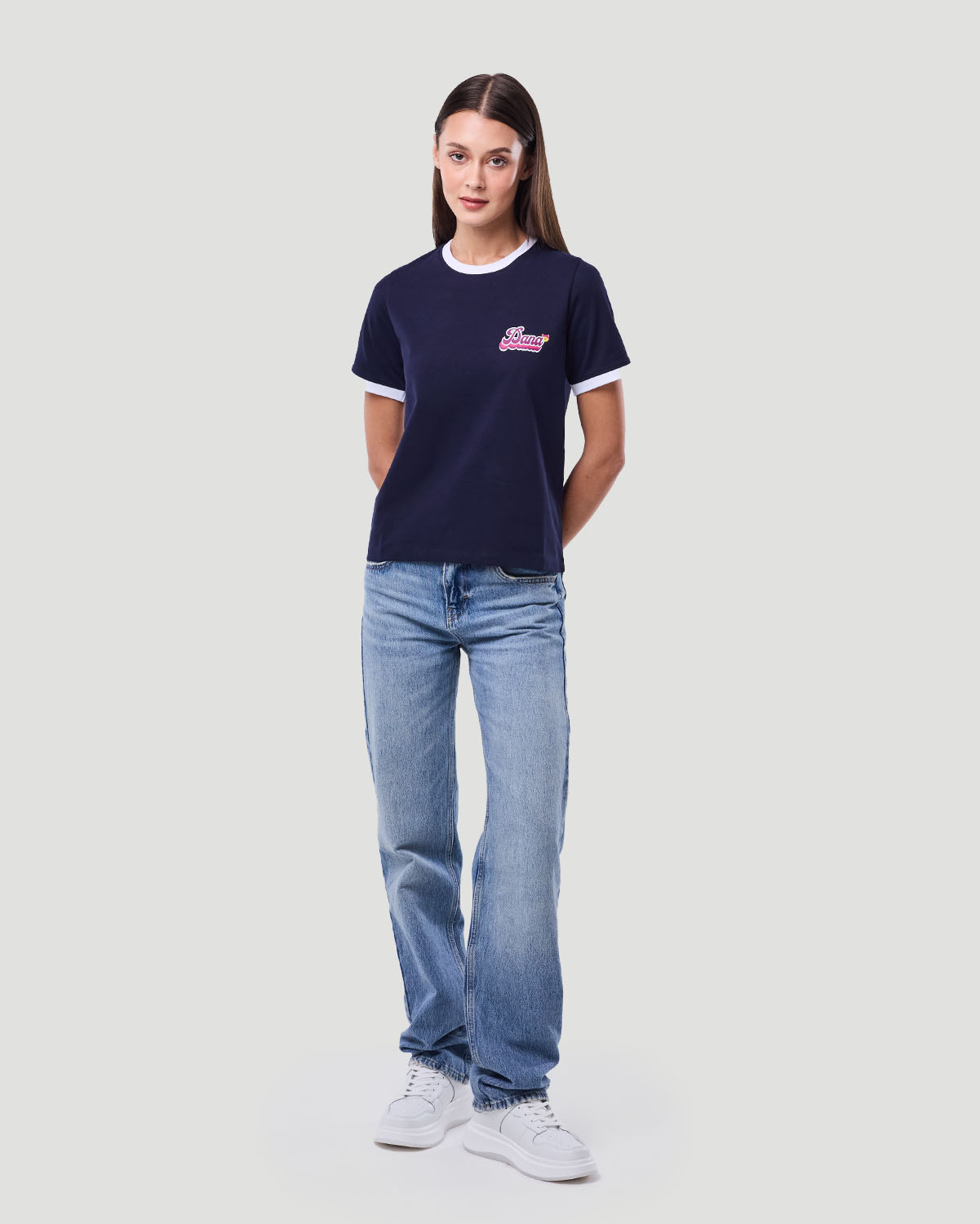 Women&rsquo;s Ringer T-shirt - Bellwether Blue image number 1