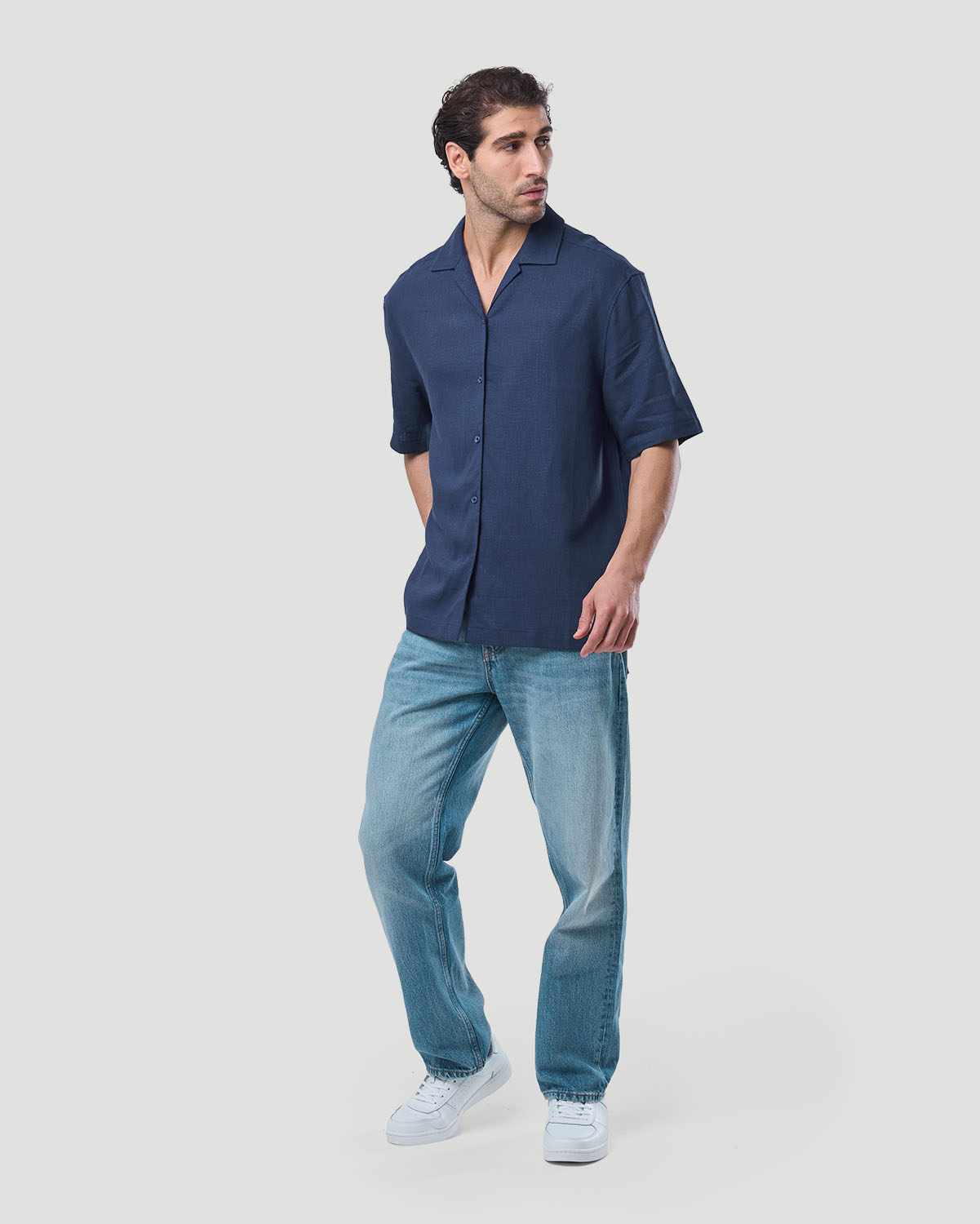 Men's Resort Shirt - Navy image number 1