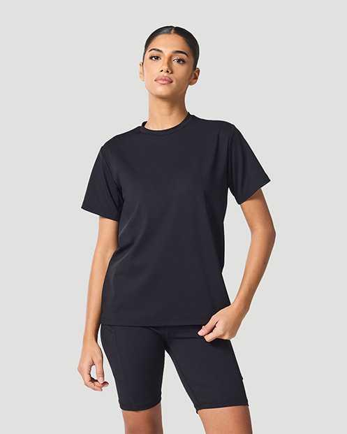 Women's Crew Neck T-Shirt - Jet Black