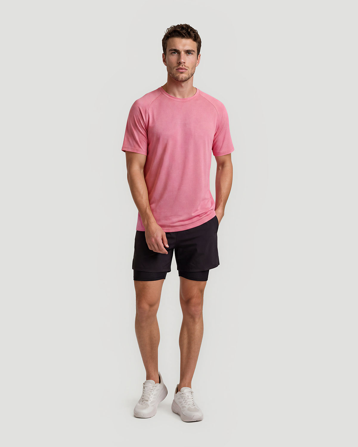 Men's Stretch T-Shirt - Cashmere Rose image number 2