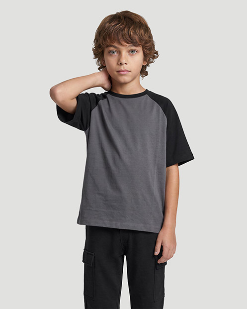 Boys Raglan T-shirt - Quiet Shade