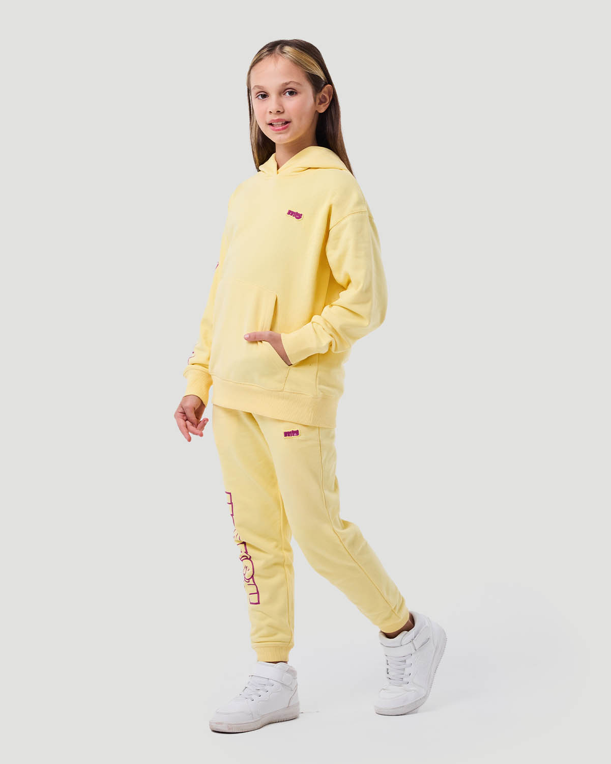 Girl's Jogger Pants - Pale Banana image number 2