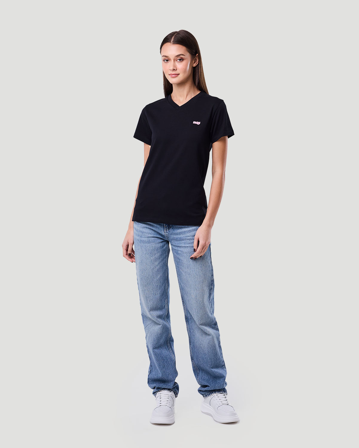 Women's V-Neck T-shirt - Jet Black image number 0