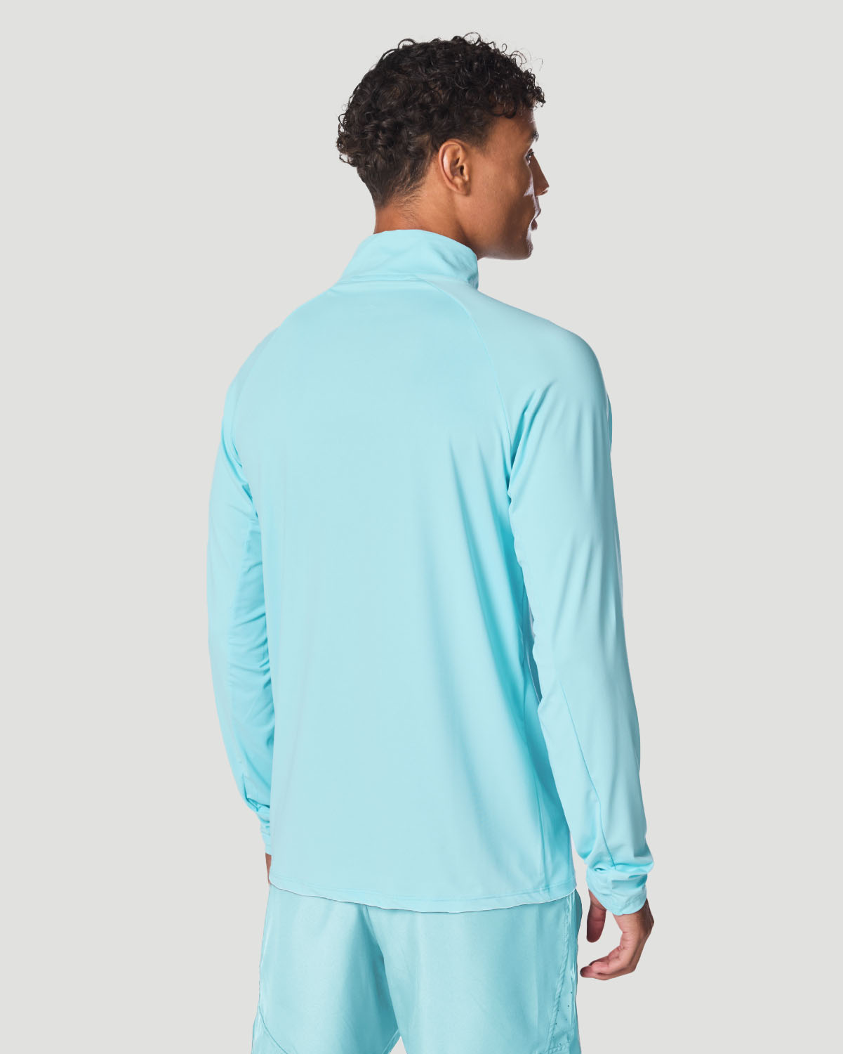 Men's Half-Zip Long Sleeve T-Shirt - Atomizer image number 1