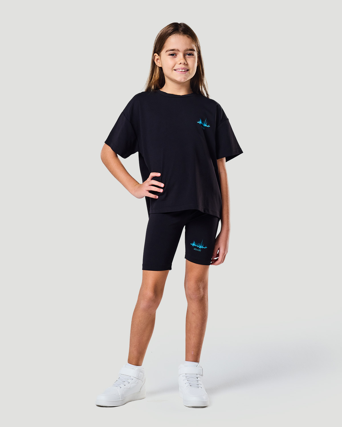 Girls Cycling short - Jet Black image number 4