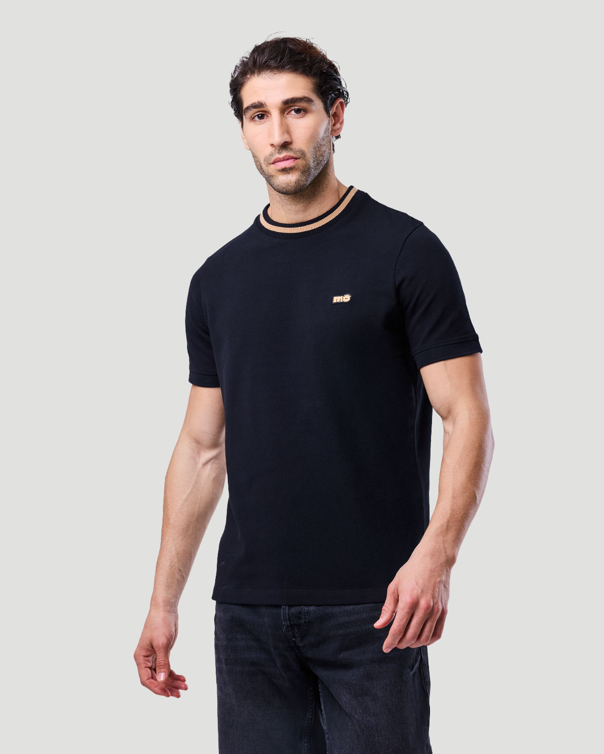 Men's Ringer T-shirt - Jet Black image number 2