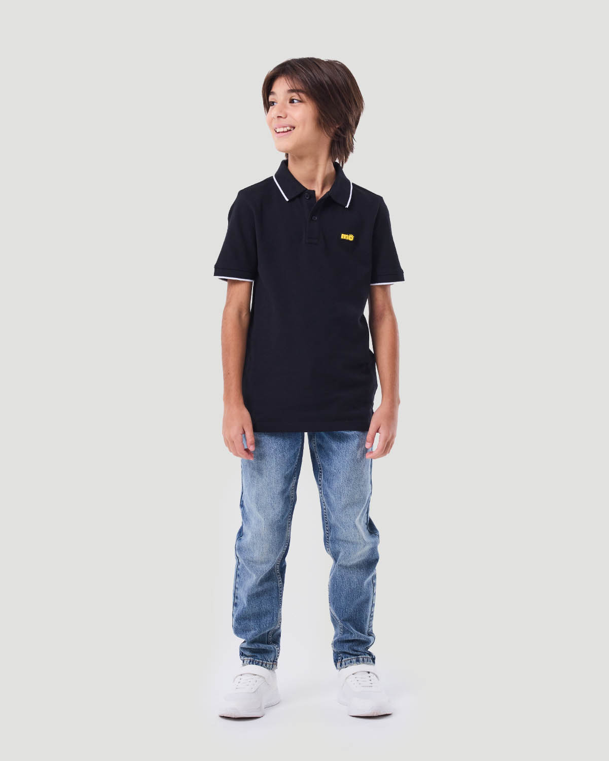 Boy's Polo T-shirt - Jet Black image number 0