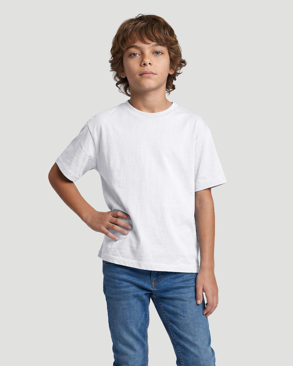 Boys Crew neck T-shirt - White image number 1