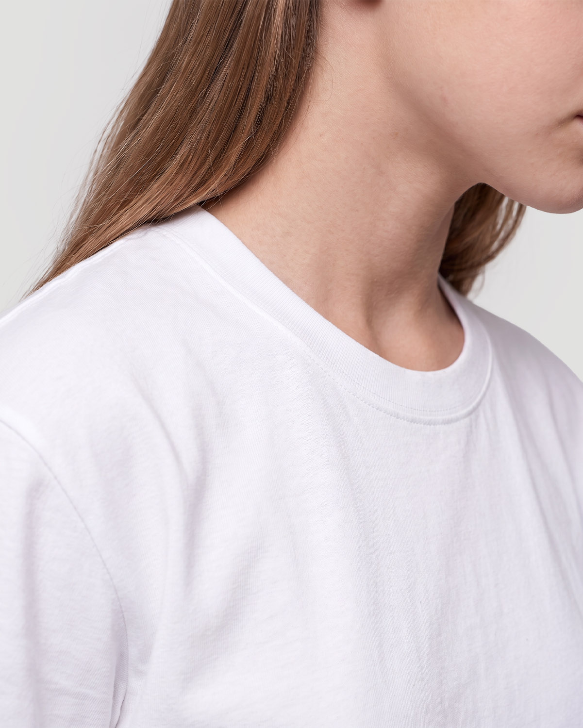 Girls Crew neck T-shirt - White image number 4