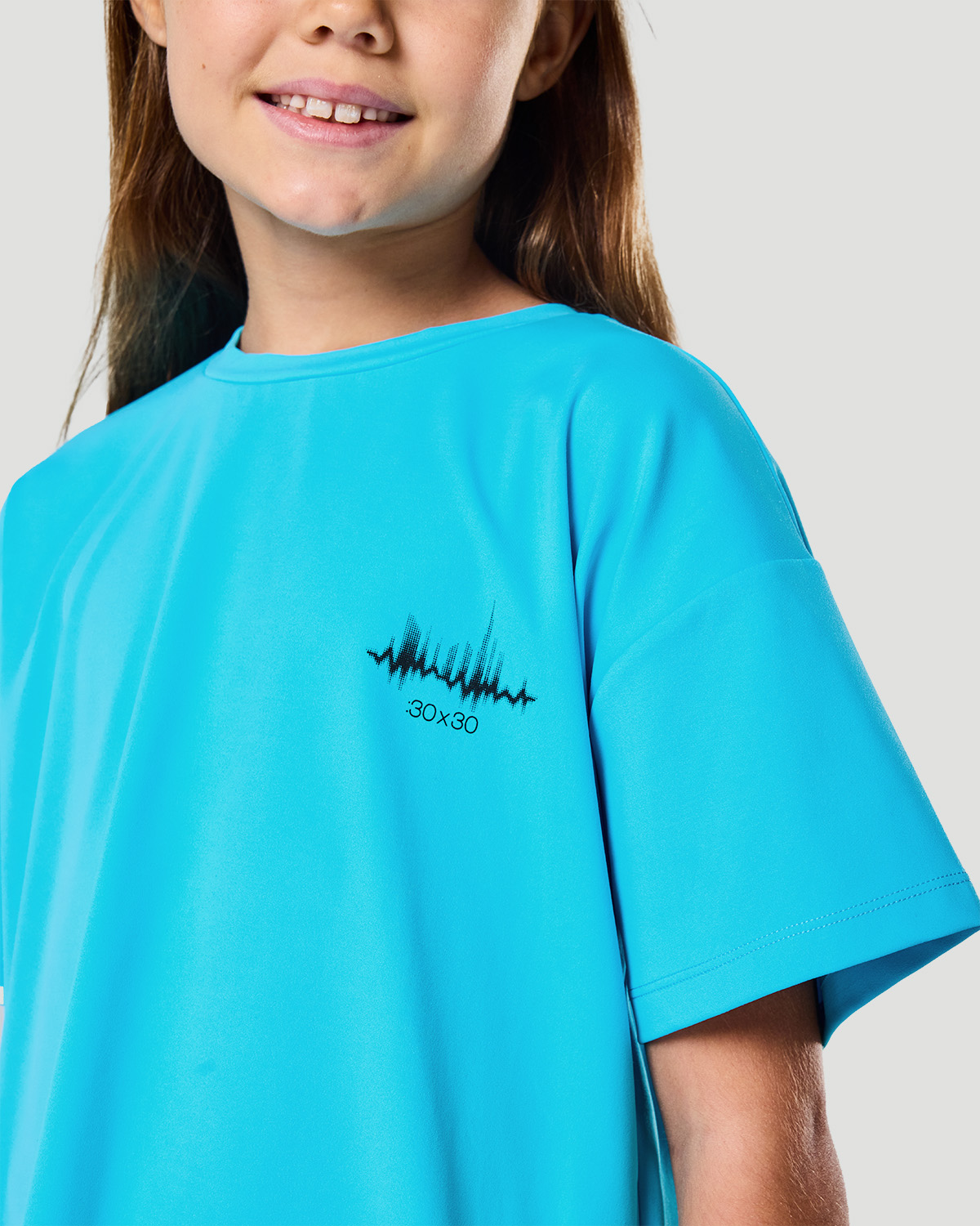 Girls Boxy T-shirt - Blue Atoll image number 1