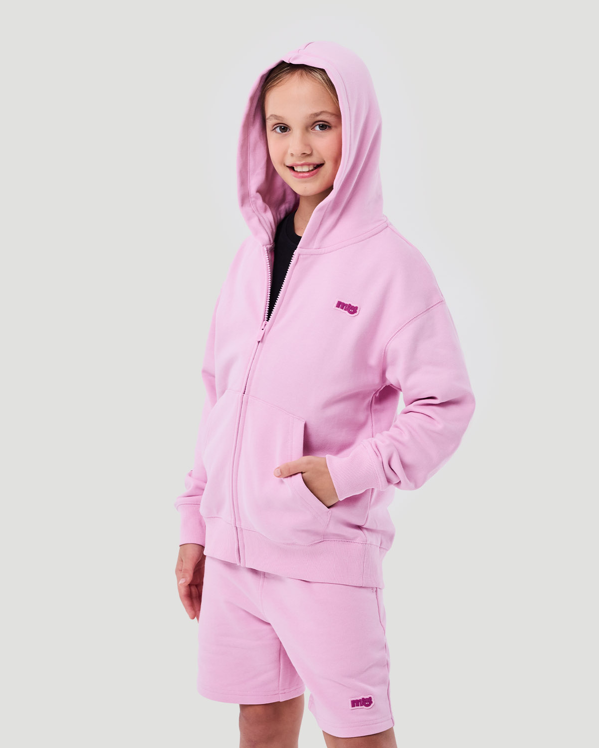 Girl's Zip Hoodie - Sweet Lilac image number 5