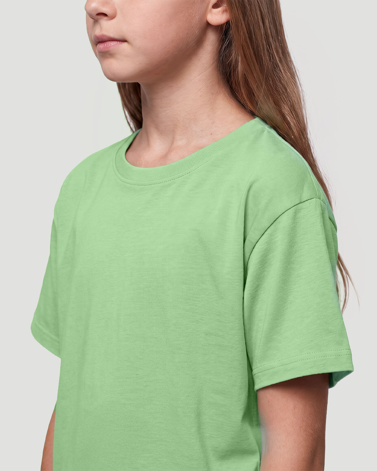 Girls Crew neck T-shirt - Quiet Green image number 4