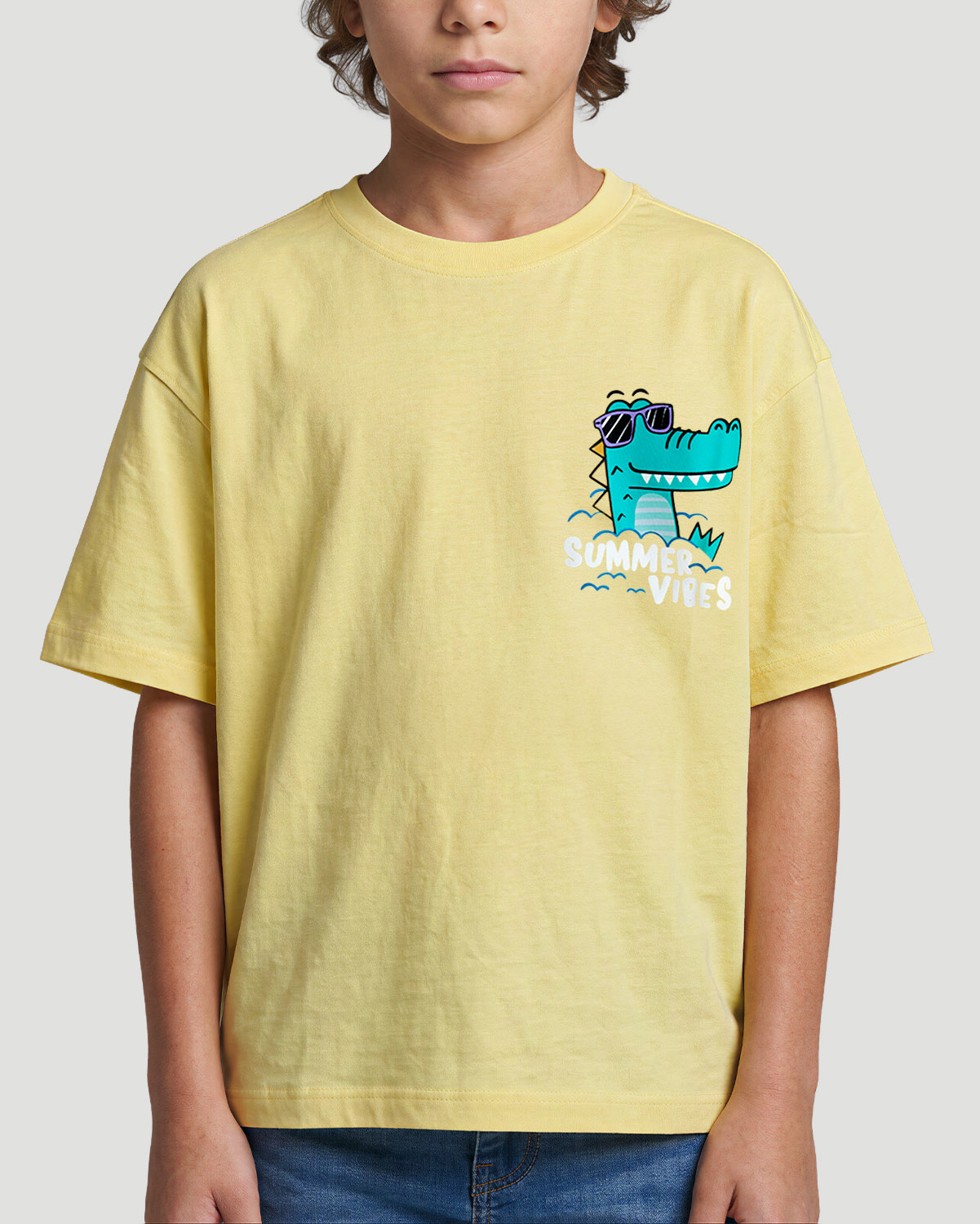Boys Graphic T-Shirt - Summer Vibes - Popcorn image number 4