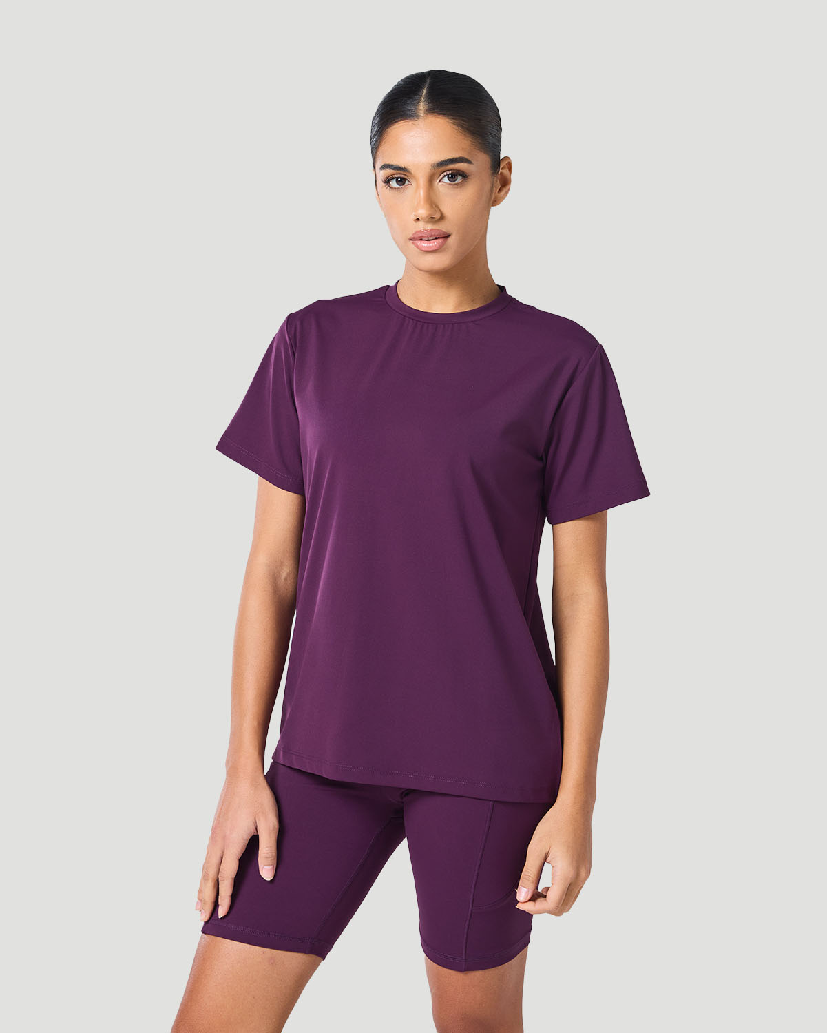 Women's Crew Neck T-Shirt - Italian Plum image number 0
