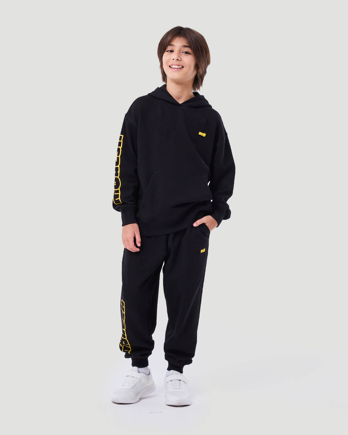 Boy's Hoodie - Jet Black image number 1