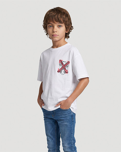 Boys Graphic T-Shirt - Urban Wear - White