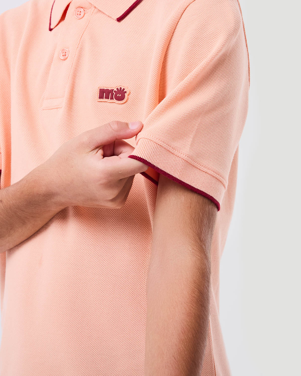 Boy's Polo T-shirt - Papaya Punch image number 4