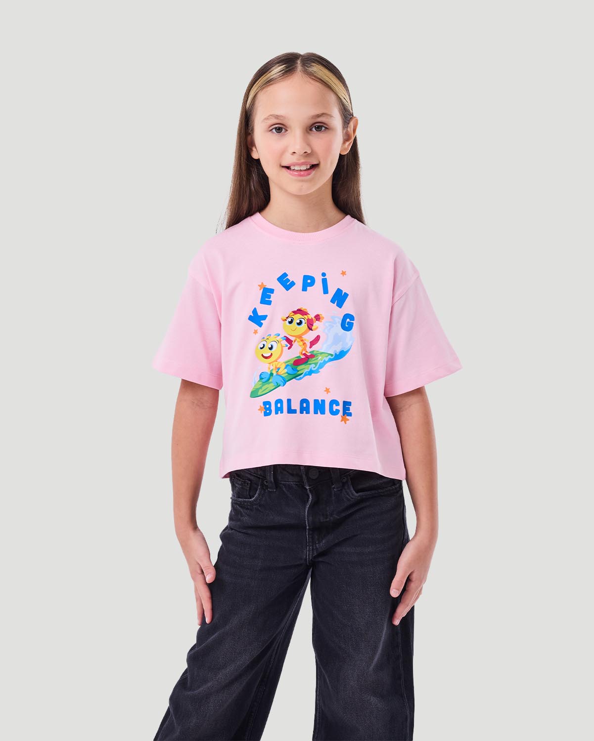 Girl's Graphic T-shirt - Sweet Lilac image number 2