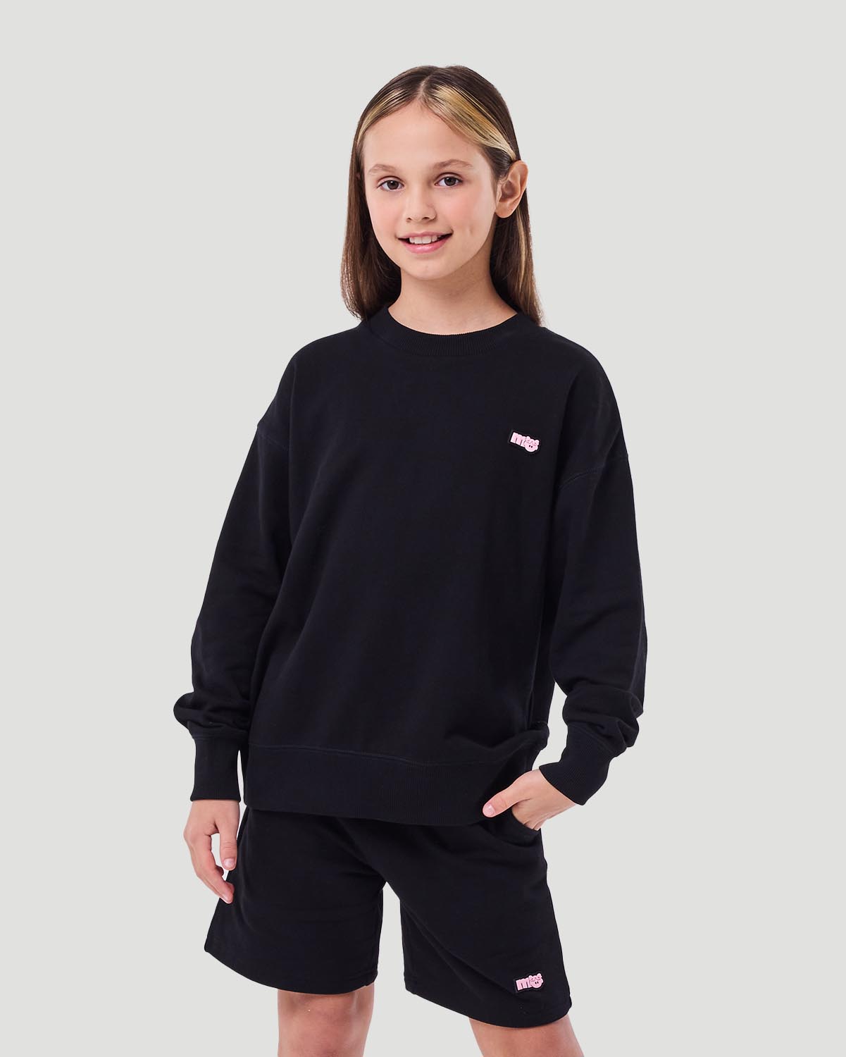 Girl's Sweatshirt - Jet Black image number 2
