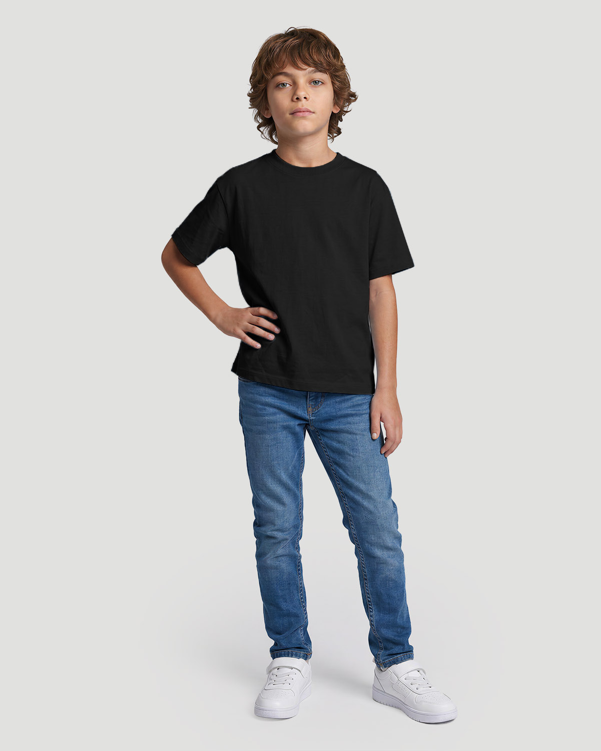 Boys Crew neck T-shirt - Jet Black image number 3