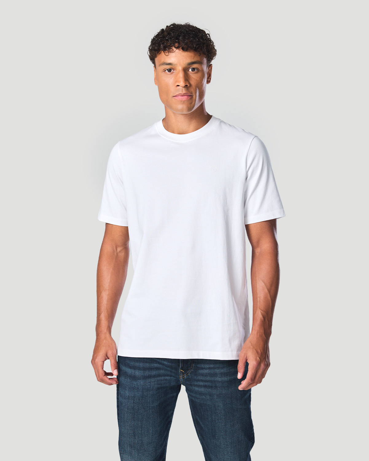 Men's Crew neck T-Shirt - White image number 1