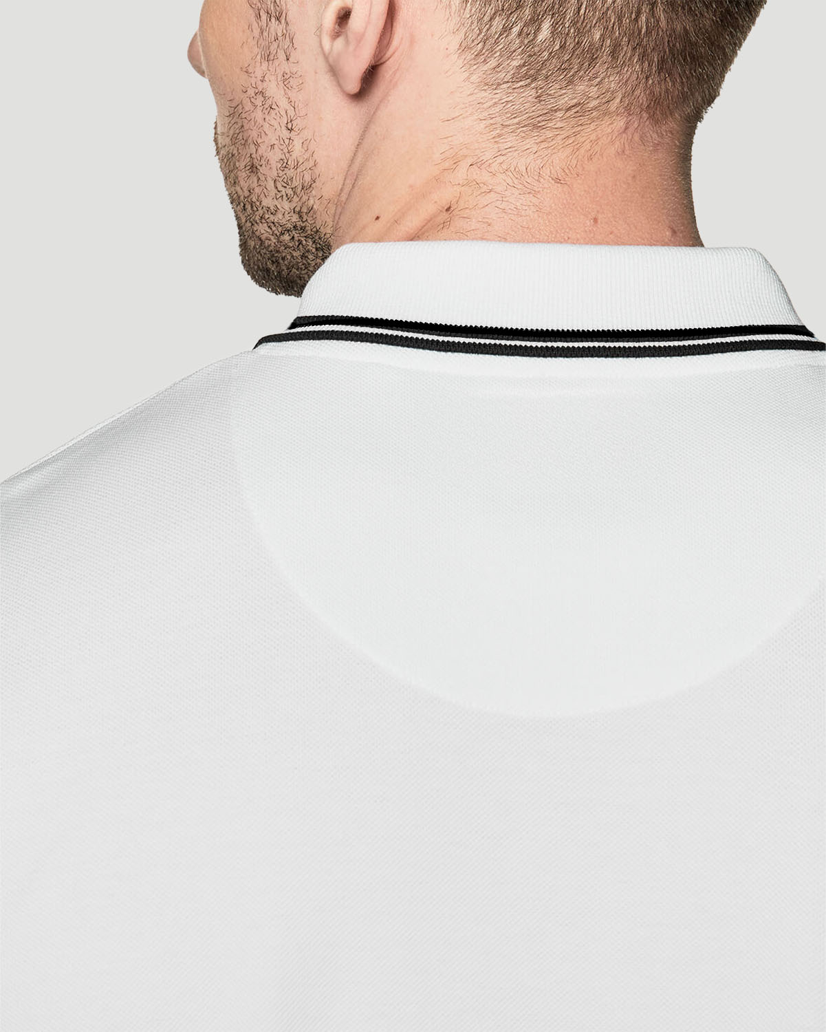 Men's Tipping Polo - White image number 2