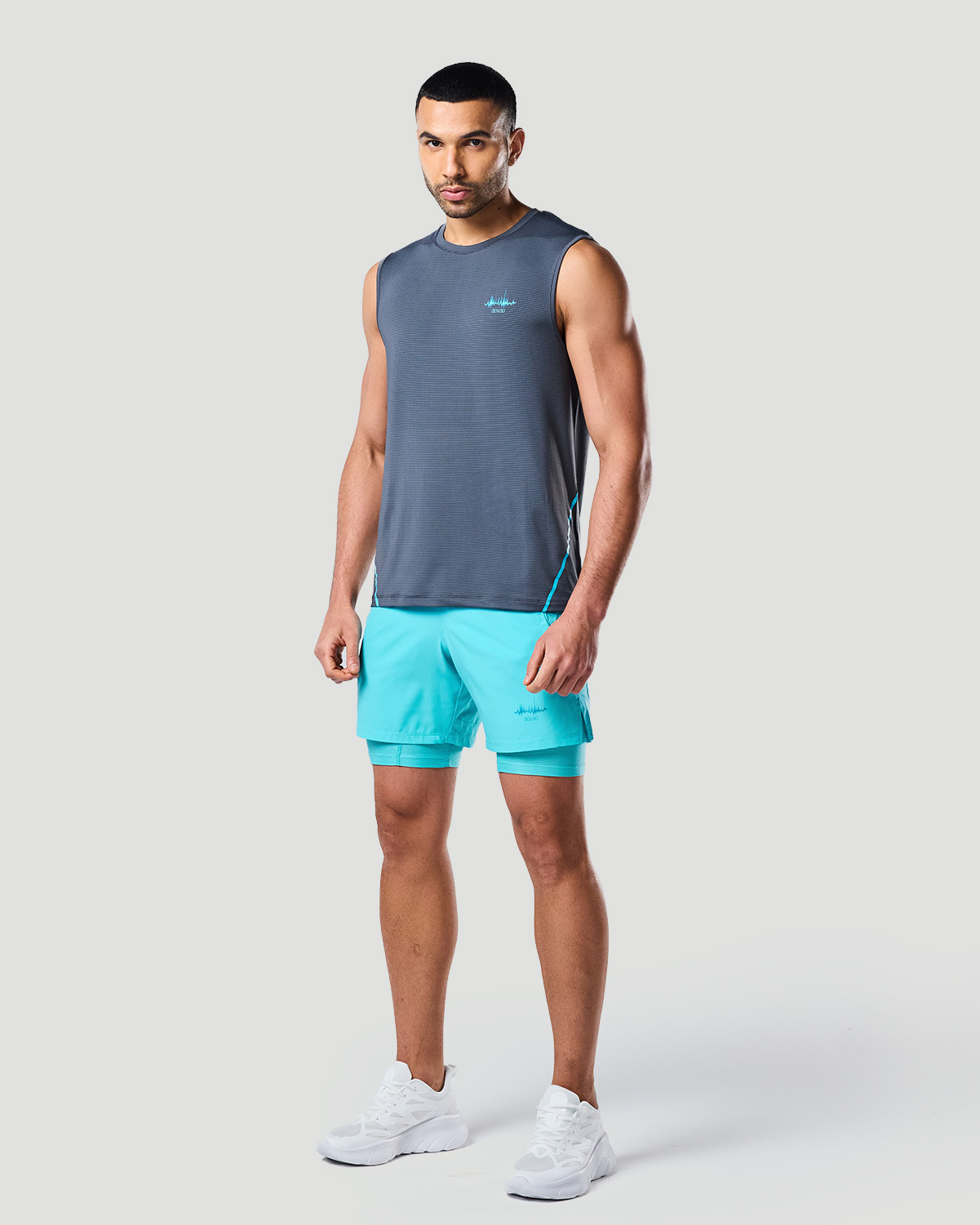 Sleeveless T-shirt - Castor Grey image number 0