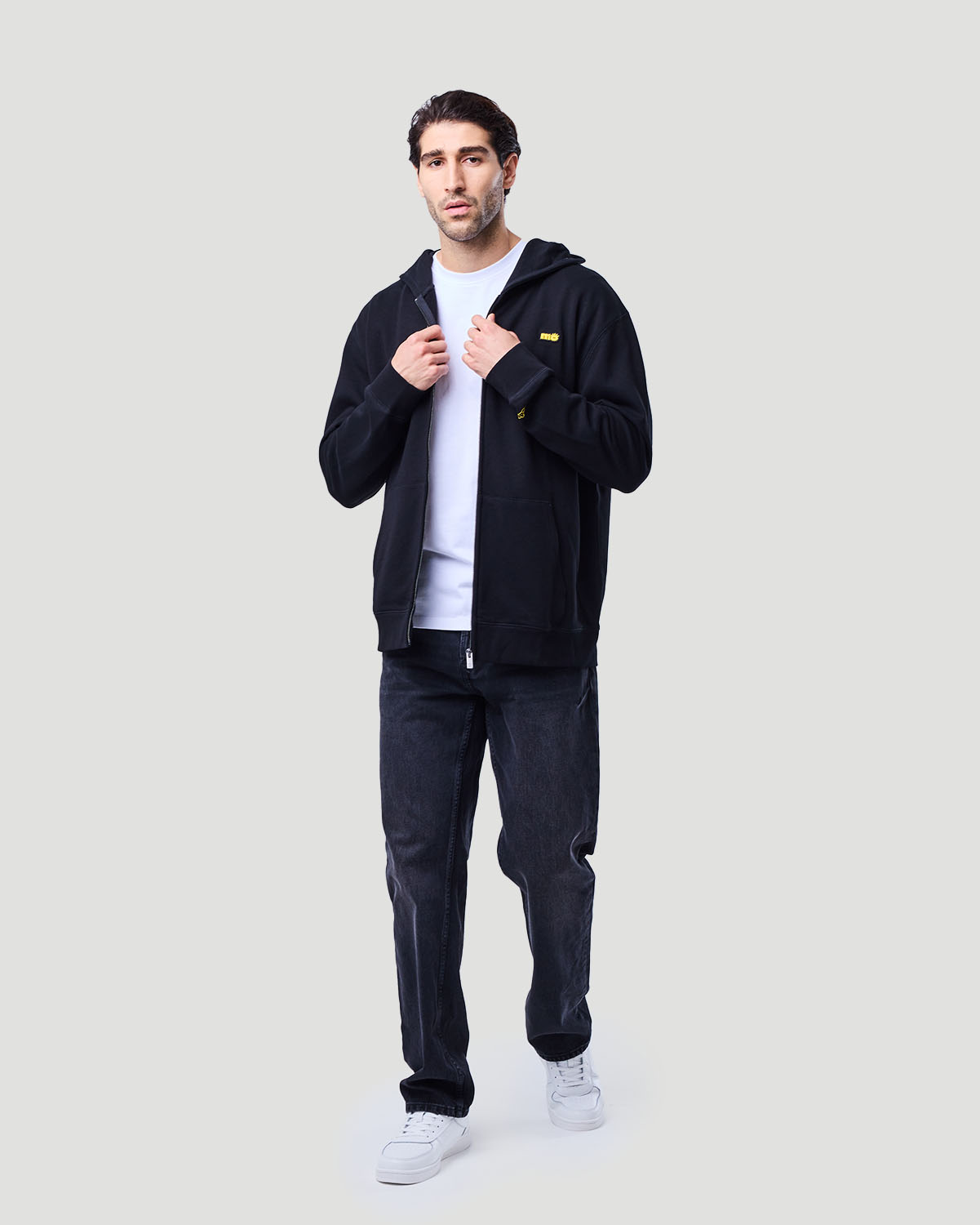 Men's Zip Hoodie - Jet Black image number 0