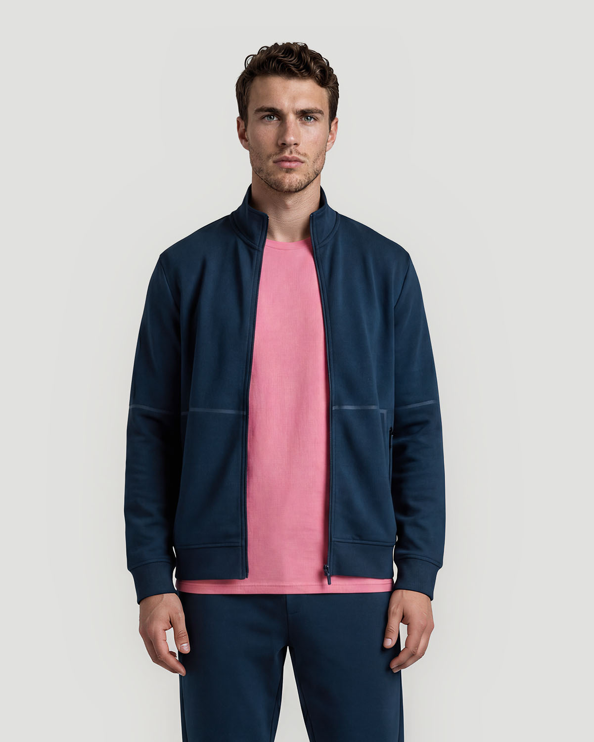 Men's Track Jacket - Navy image number 0