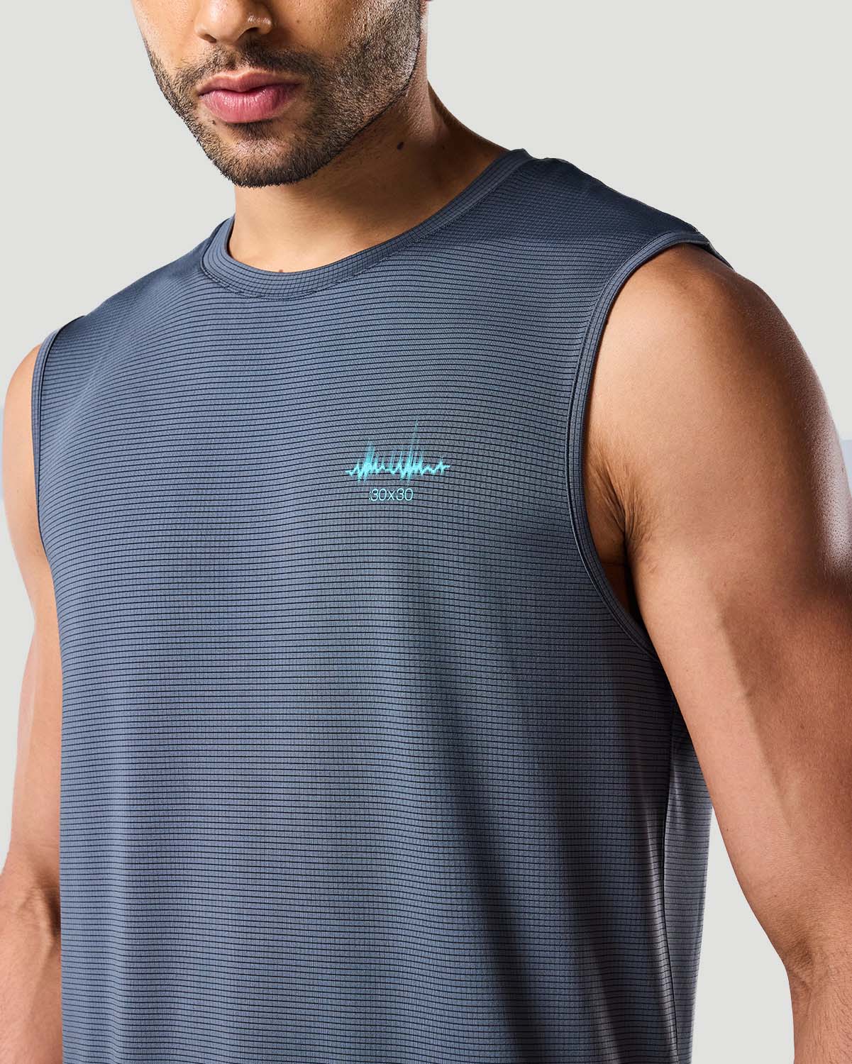 Sleeveless T-shirt - Castor Grey image number 2