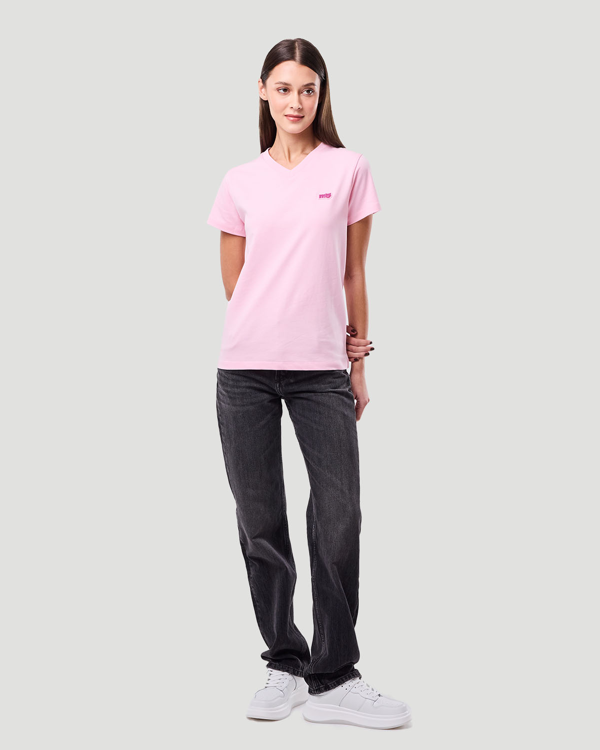 Women's V-Neck T-shirt - Sweet Lilac image number 1