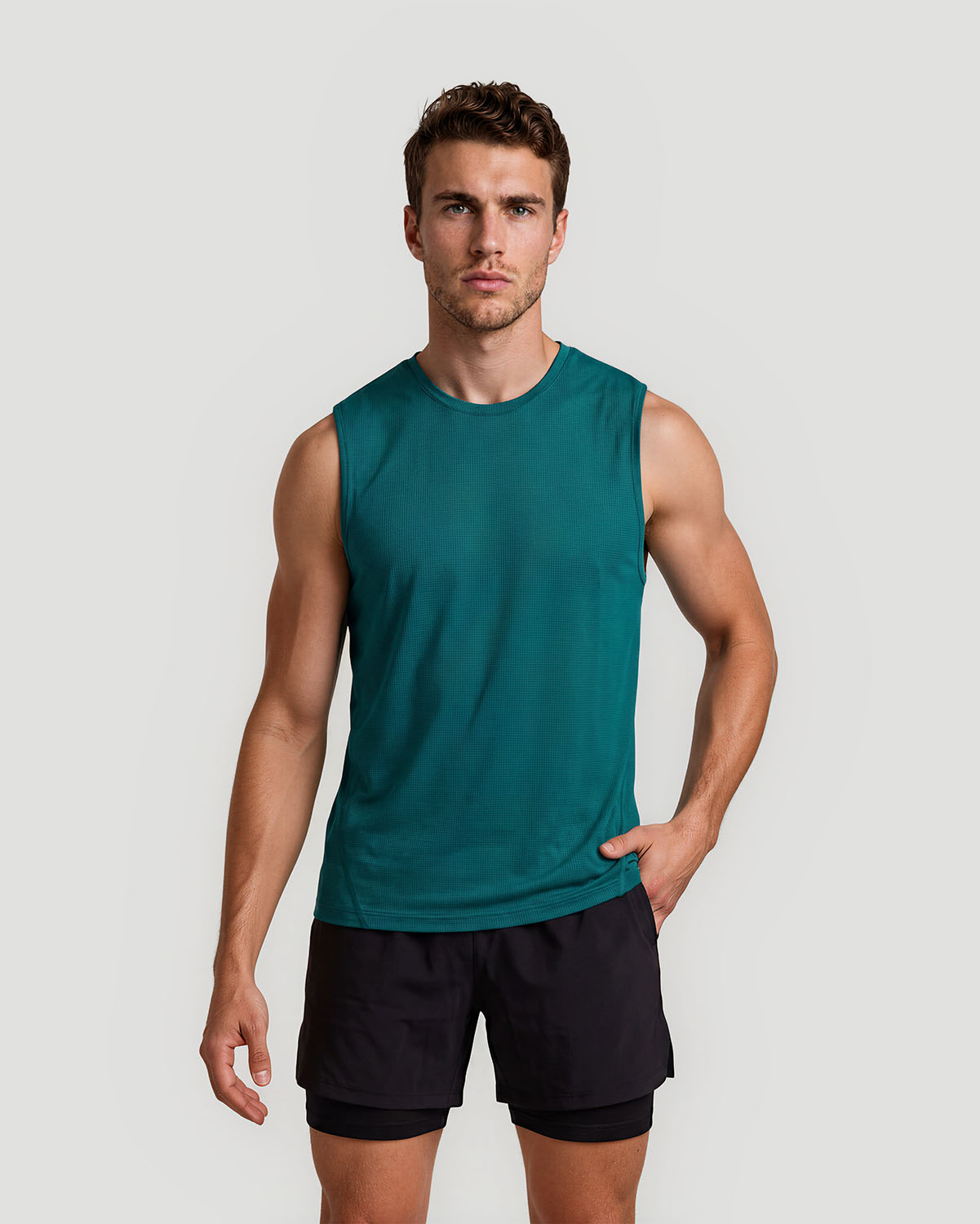 Men's Sleeveless T-Shirt - Shaded Spruce image number 0