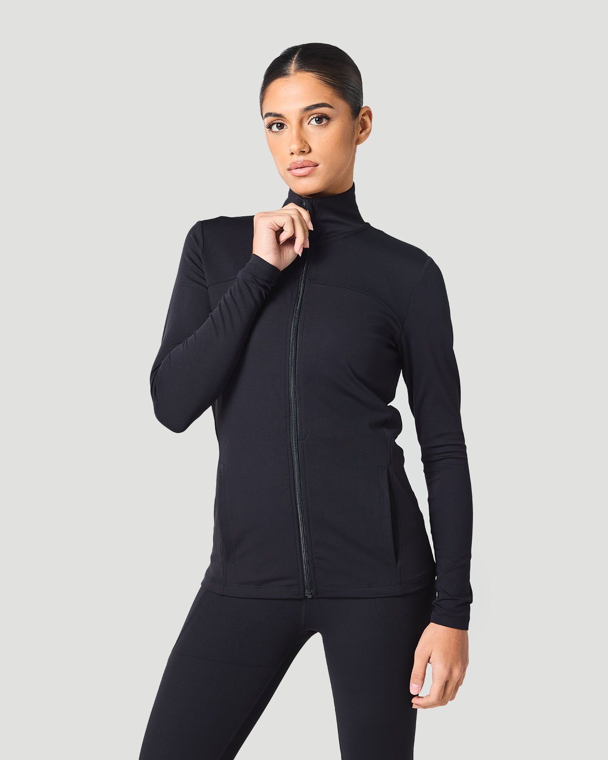 Women's Track Jacket - Jet Black image number 1