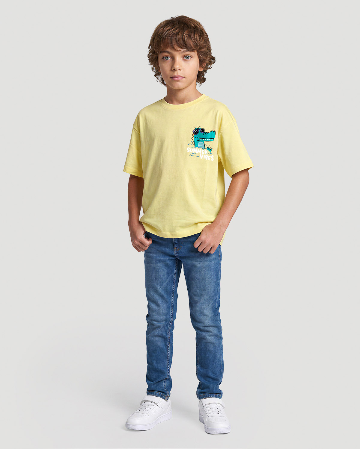 Boys Graphic T-Shirt - Summer Vibes - Popcorn image number 2