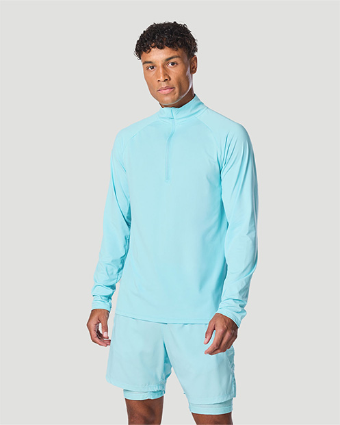 Men's Half-Zip Long Sleeve T-Shirt - Atomizer