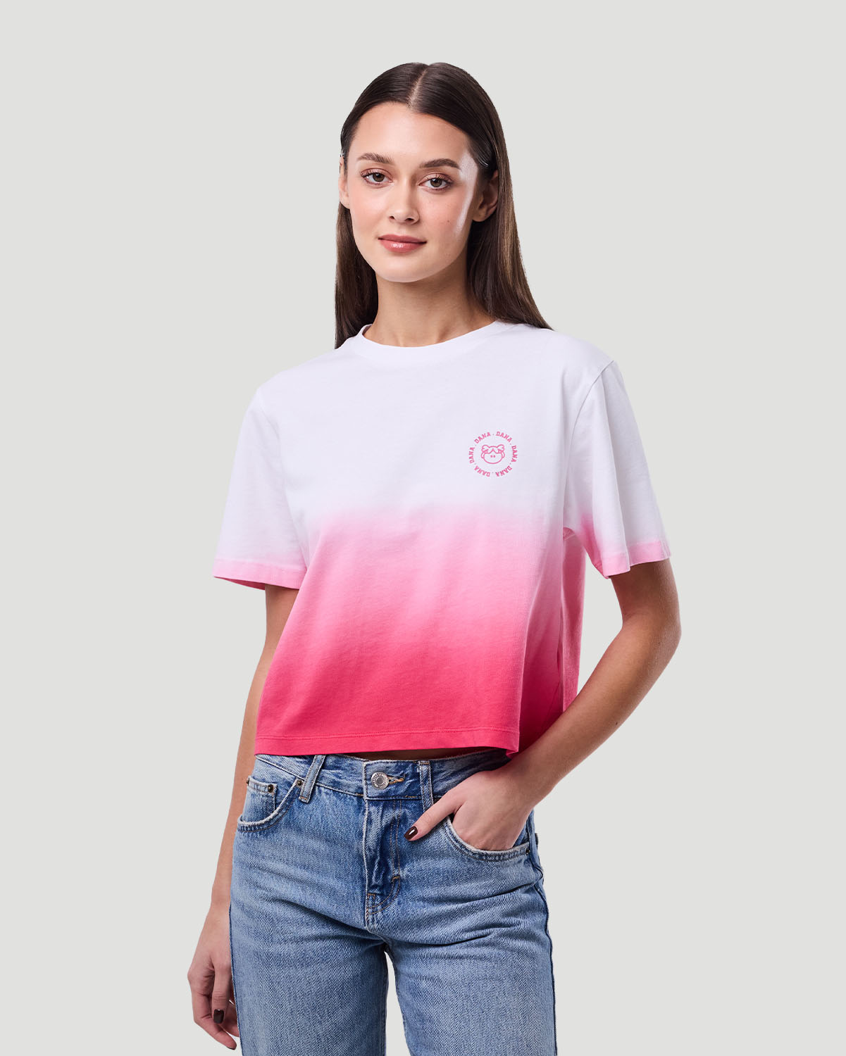 Women's Dip-Dye T-shirt - Pink image number 3