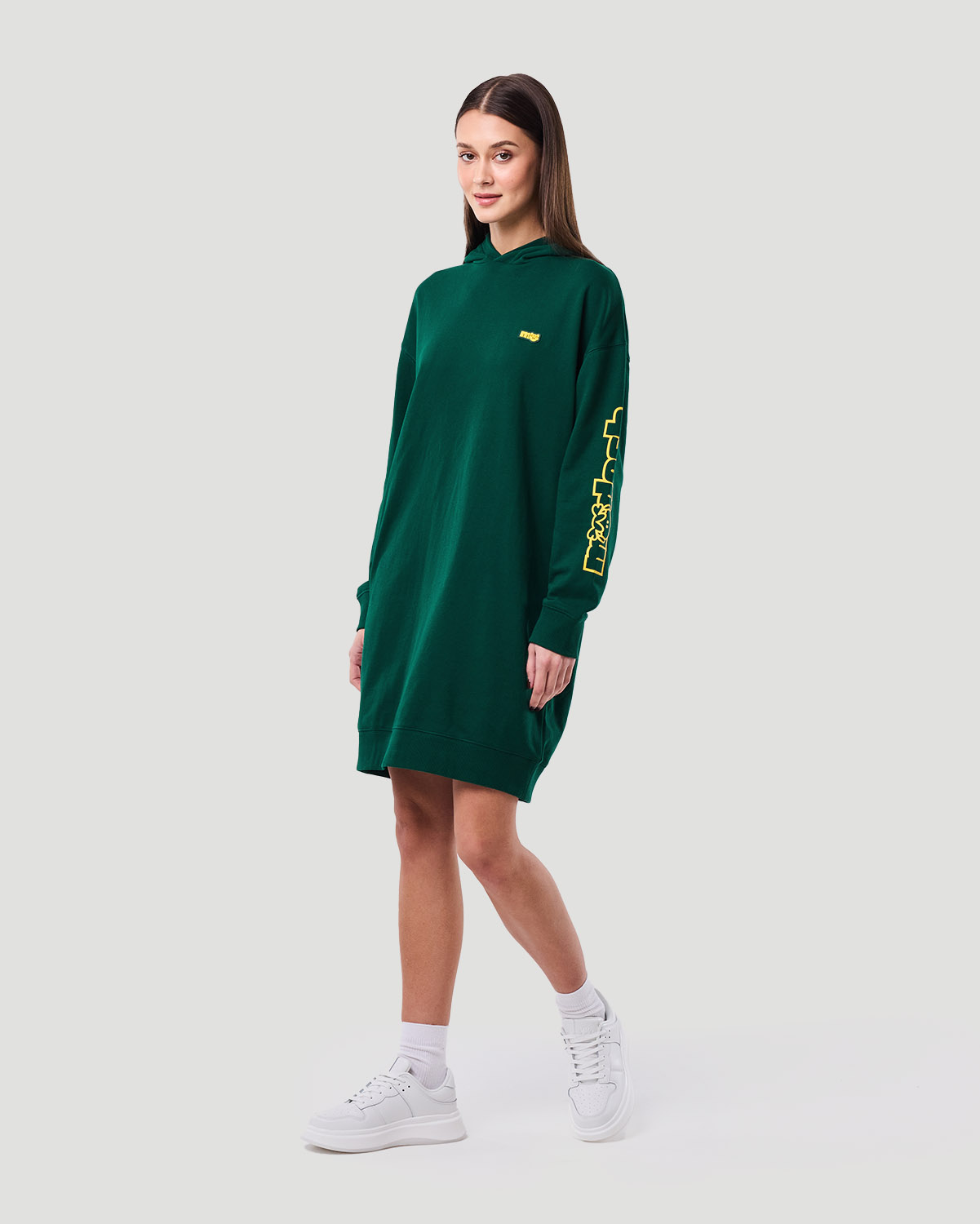 Women’s Hoodie Dress - Evergreen image number 1
