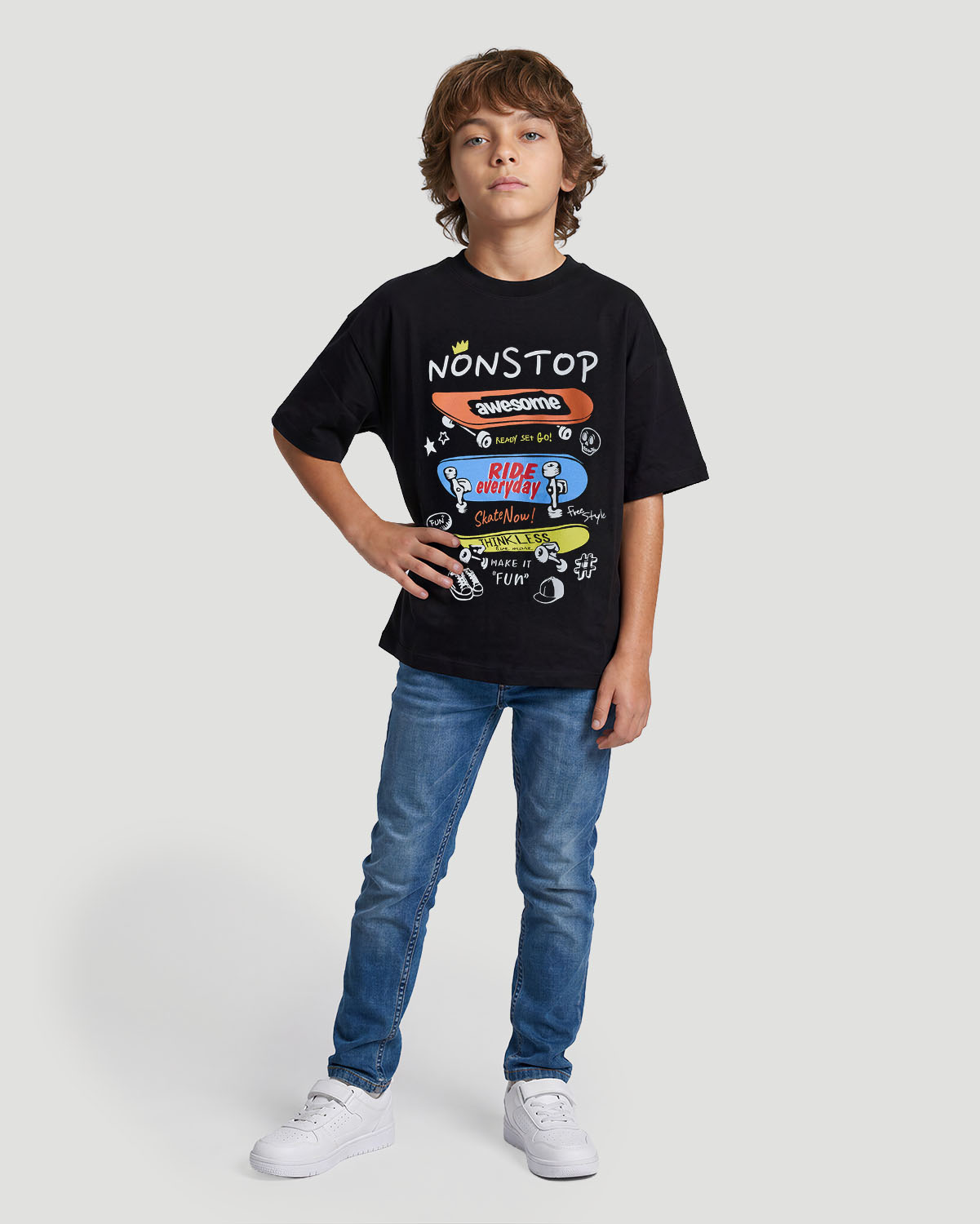 Boys Graphic T-Shirt - Nonstop - Jet Black image number 3